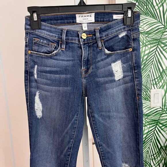 Frame Le Skinny de Jeanne Jeans in Hilltop Size 24 - Picture 3 of 11